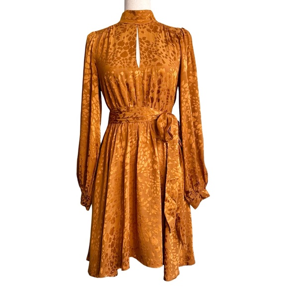 Anthropologie | Women’s Jacquard Mini Dress Long Sleeve Fall Fashion Size XS NWT - Picture 4 of 14